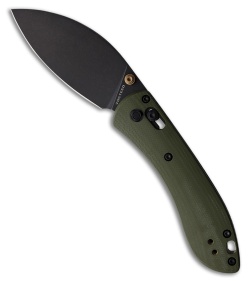 Vosteed Mini Nightshade Crossbar Lock Knife OD Green G-10 (2.6" Black Stonewash)