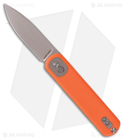 Vosteed Corgi Treklock Knife Orange Aluminum (3" Stonewash)