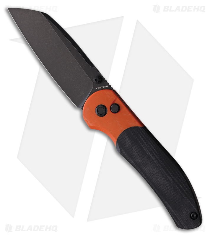 Vosteed Thornton Trek Lock Knife Black Orange G-10 Black SW