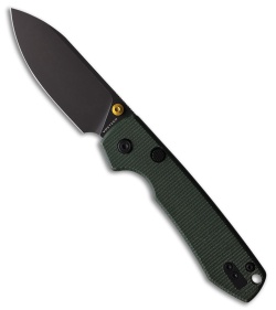Vosteed Raccoon Top Liner Lock Knife Green Micarta (3.25&quot; Black SW) VOSA2901 | 211464