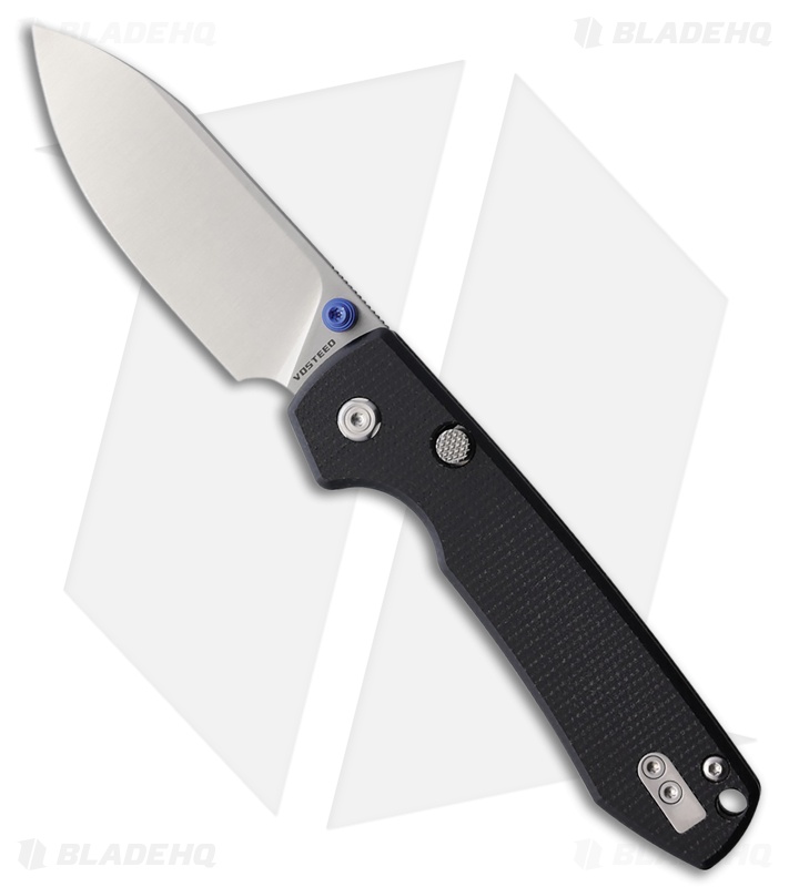 Vosteed Raccoon Knife Black Canvas Micarta Satin 14C28N