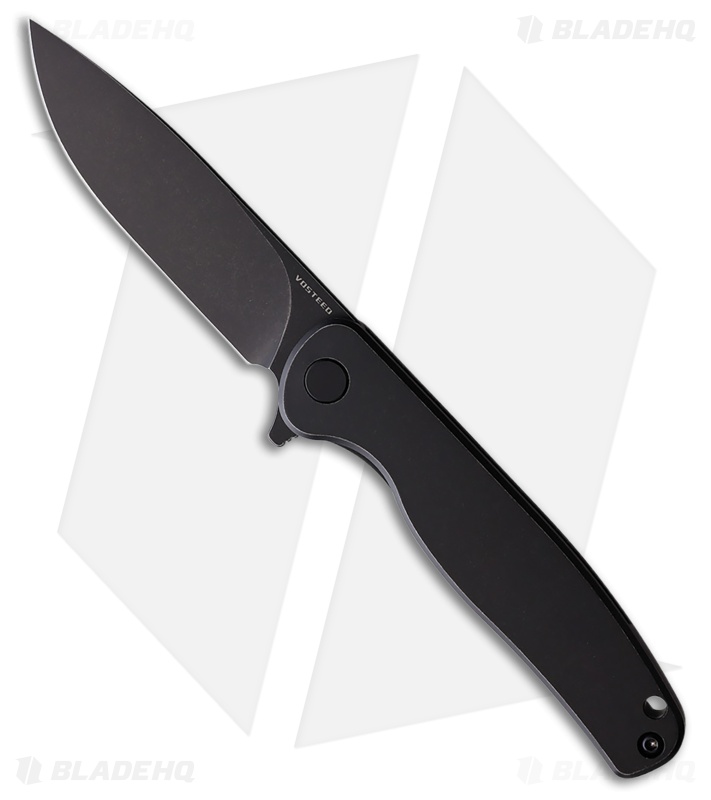 Vosteed Mini Labrador Frame Lock Knife Black Titanium (2.7" Black SW 14C28N)