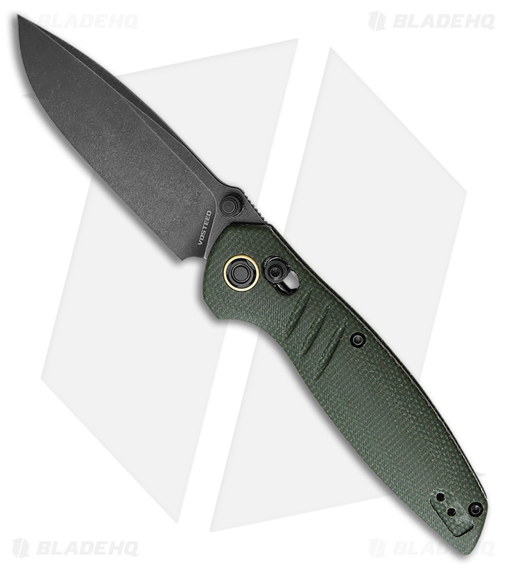 VVosteed Corsair Crossbar Lock Green Micarta Black SW