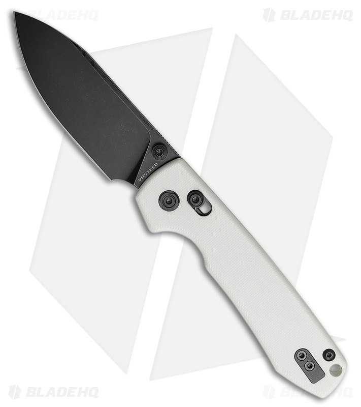 Vosteed Raccoon Crossbar Lock Knife White G-10 (3.25" Black SW)
