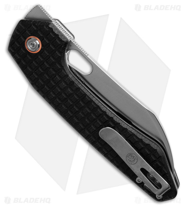 Vosteed Gator-Sheepsfoot Knife Black Micarta/Satin Blade HQ