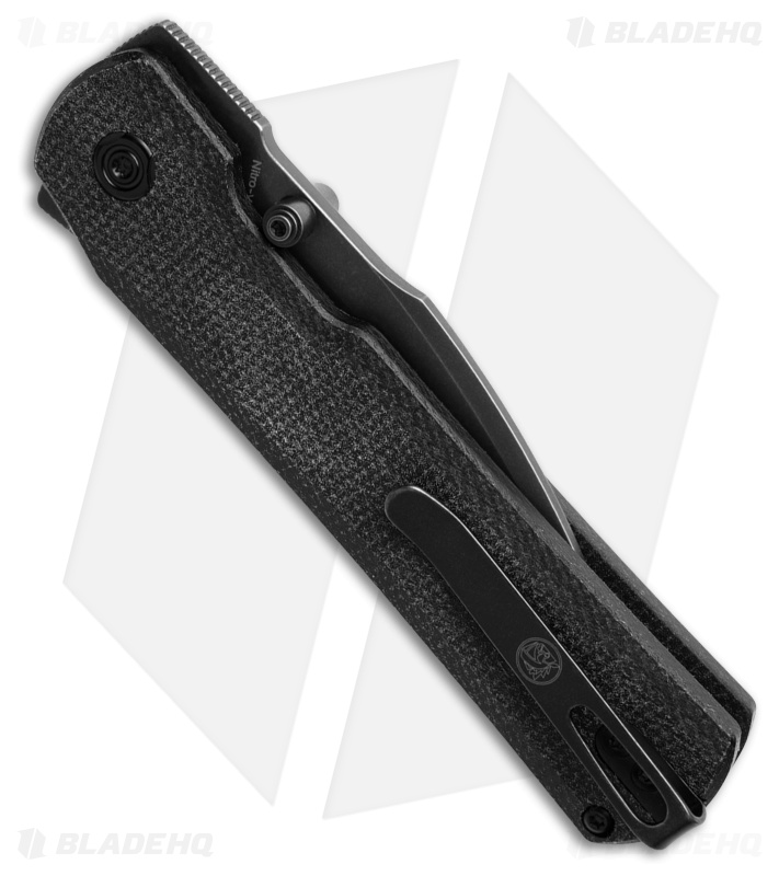 Vosteed Valkyrie-Seax Knife Black Micarta/Black SW - Blade HQ