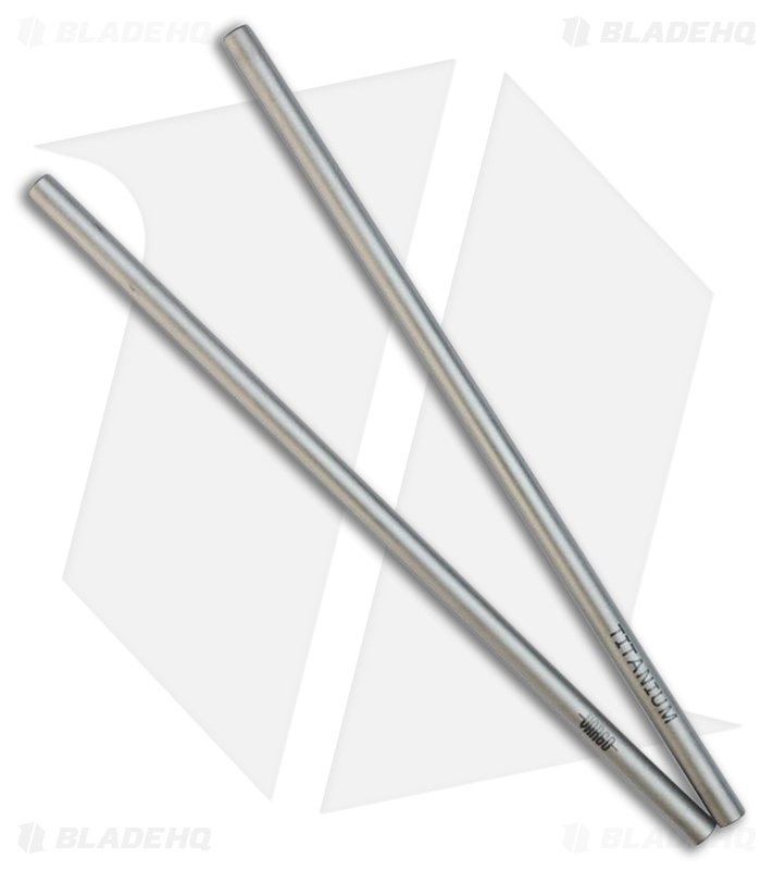 Vargo Straw Straight Silver Titanium - 2 Pack