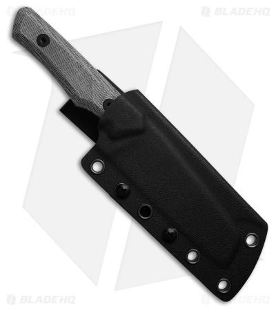 Vero Engineering Axon Fixed Blade Knife Black Micarta (4" Blackwash)