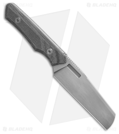 Vero Engineering Axon Fixed Blade Knife Black Micarta (4" Hand Satin)