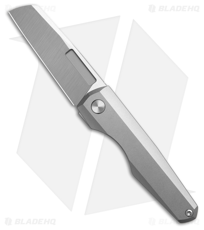 Vero Engineering Neuron Non-Flipper Knife Titanium (2.8" Belt Satin)