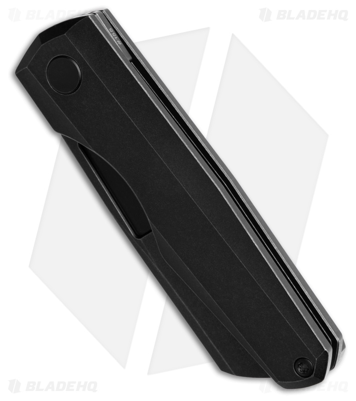 Vero Engineering Neuron Non-Flipper Knife Black Titanium (2.8" Black SW)