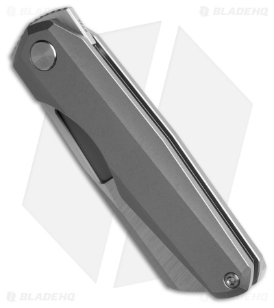 Vero Engineering Neuron Gen 2 Double Detent Knife Titanium (2.8" Belt Satin)