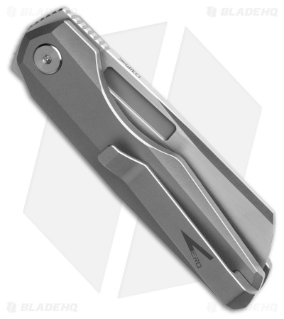 Vero Engineering Neuron Gen 2 Double Detent Knife Titanium (2.8" Hand Satin)