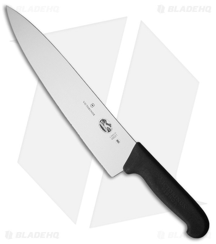 Victorinox Cutlery 10" Chef's Kitchen Knife Black Fibrox VN5200325