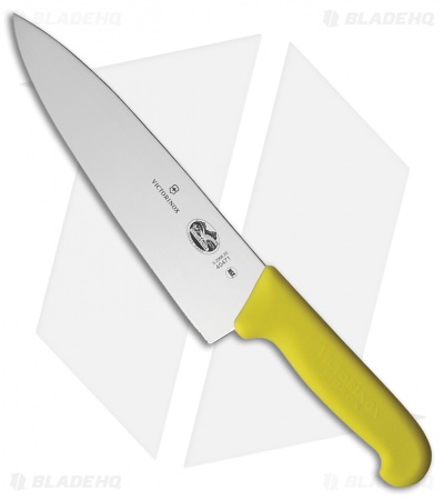 Victorinox Cutlery 8" Chef's Kitchen Knife Yellow Fibrox VN5206820