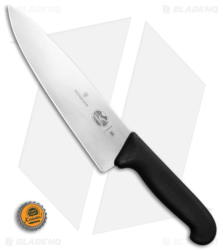 Victorinox Cutlery 8" Chef's Kitchen Knife w/ Black Fibrox Handle Blade HQ