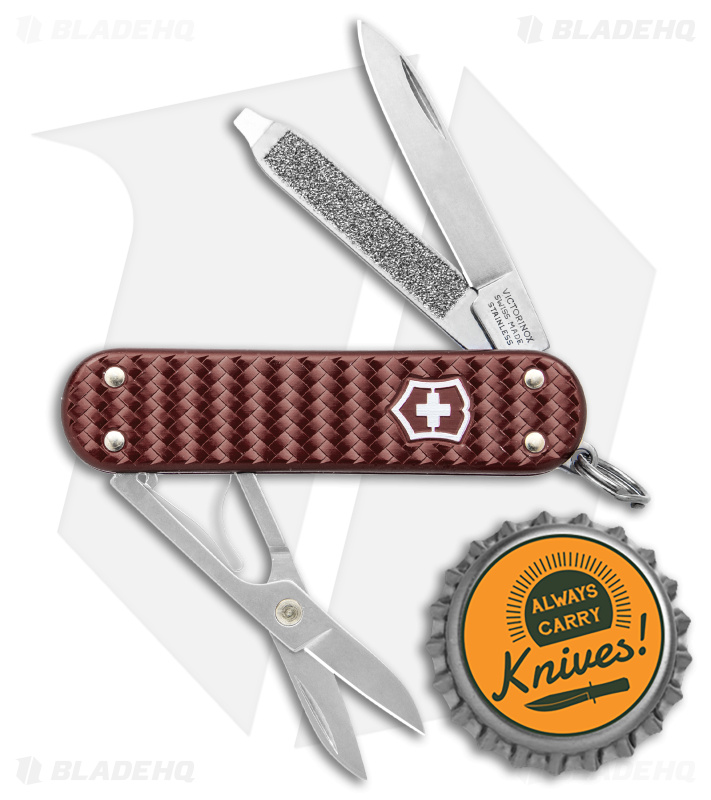 Victorinox Classic Precious Brown Alox 062214011G - Blade HQ