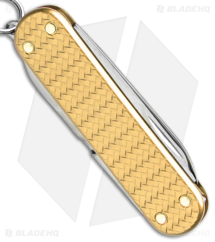 Victorinox Classic SD Precious Knife | Gold Alox - Blade HQ