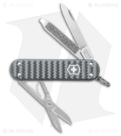 Victorinox Classic SD Precious Swiss Army Knife Woven Gray Alox 062214031G