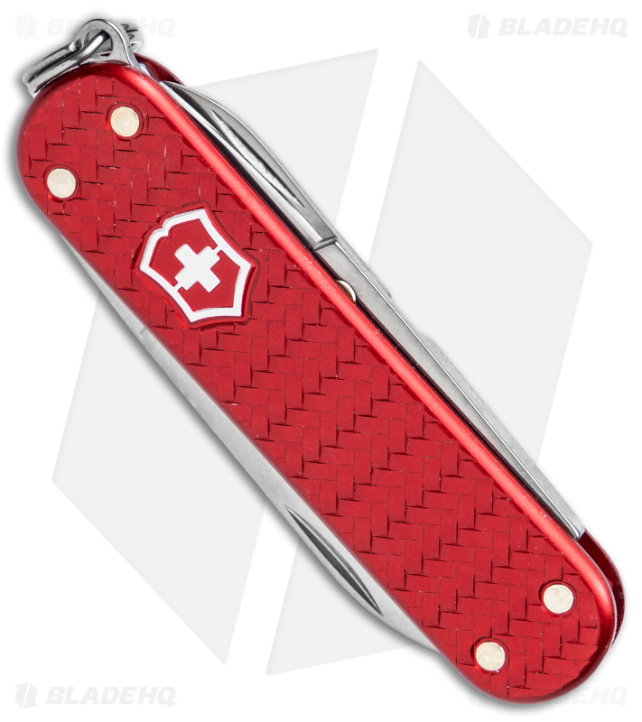 Victorinox Classic SD Precious Swiss Army Knife Woven Red Alox 06221401G