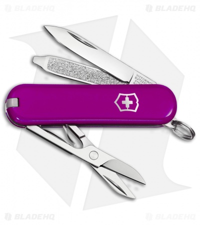 Victorinox Classic SD 7 Function Translucent Purple Pocket Knife