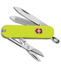 Victorinox Swiss Army Knife Classic SD Fluorescent Yellow