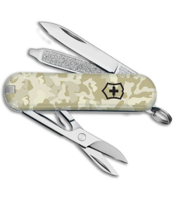 Victorinox Classic Wounded Warrior Tan Camo Polymer (2.3" Stainless Steel)