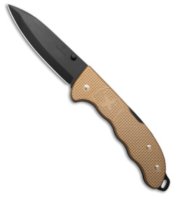 Victorinox Evoke Lockback Olive Alox (Black) - Blade HQ