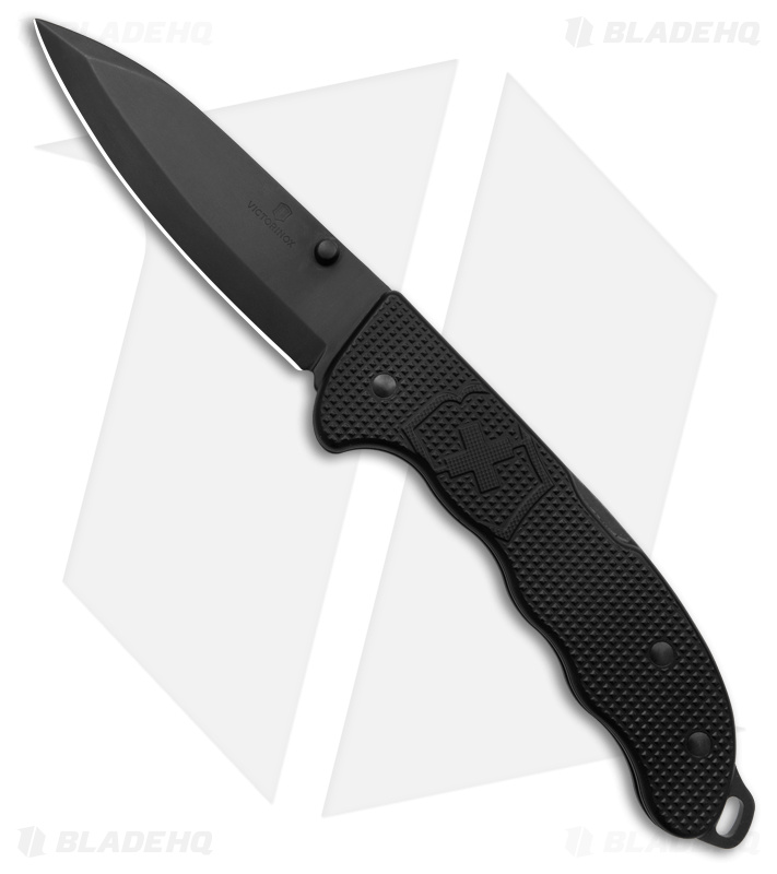 Victorinox Evoke Lockback Black Alox (Black) - Blade HQ