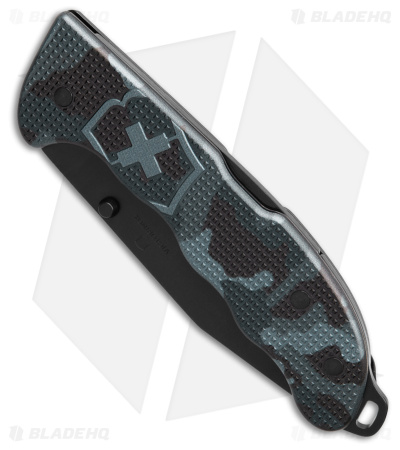 Victorinox Evoke Lockback Knife Navy Camo Alox (3.875" Black)