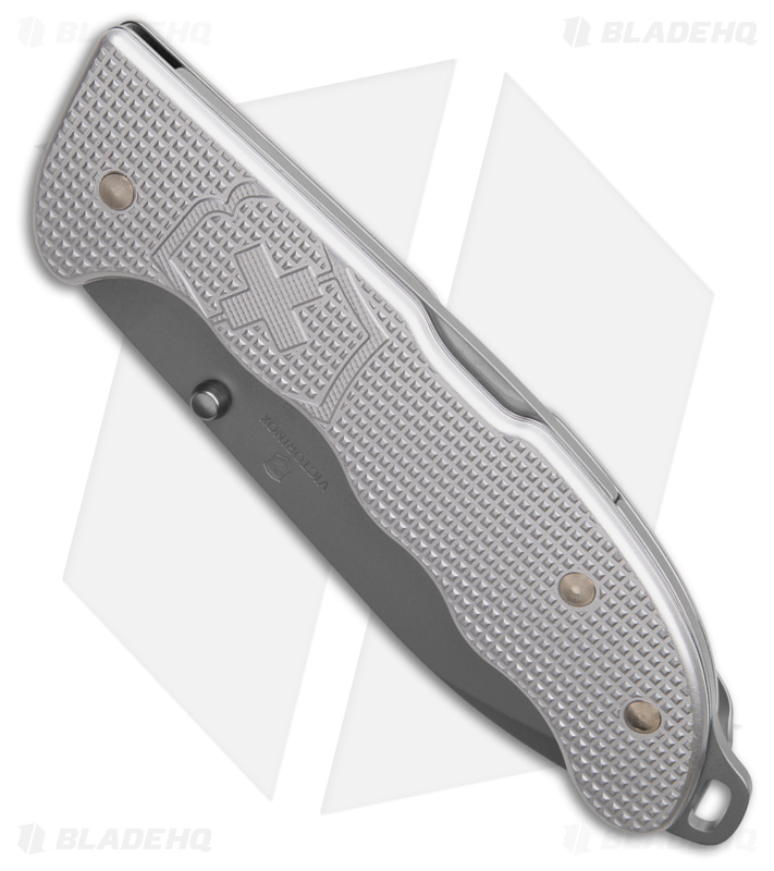 Victorinox Evoke Lockback Silver Alox (BB) - Blade HQ