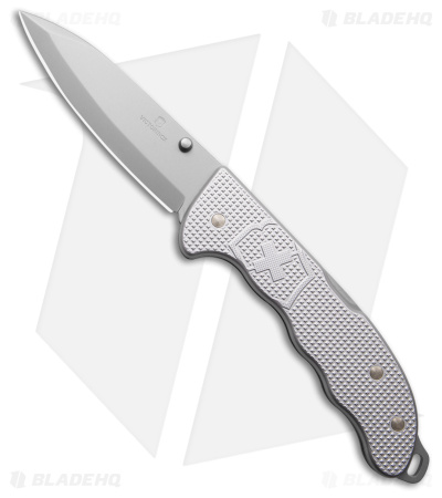 Victorinox Evoke Lockback Silver Alox (BB) - Blade HQ