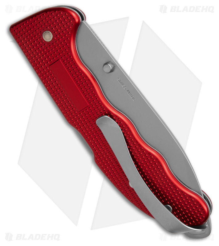 Victorinox Evoke Lockback Knife Red  Alox (3.875" Bead Blast)