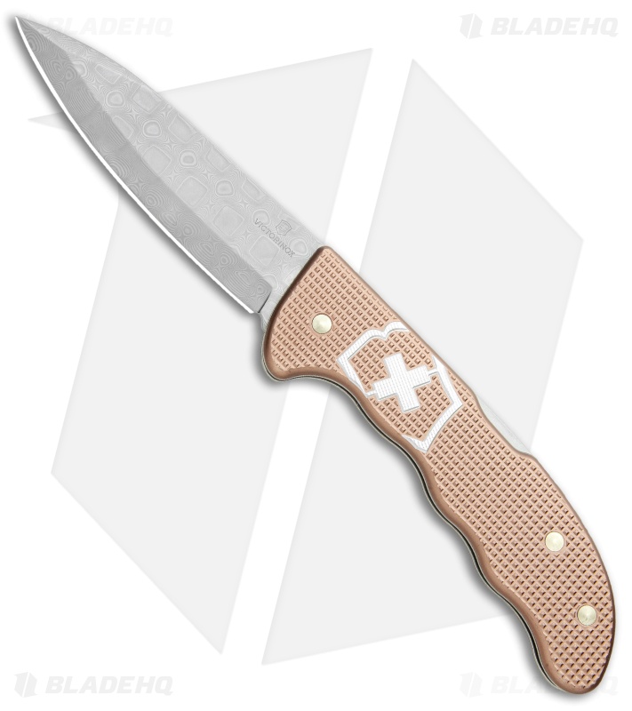 Victorinox Hunter Pro Alox Lockback Knife Champagne Aluminum (3.8