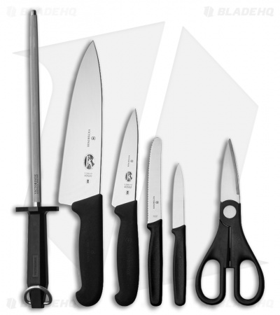 Victorinox Fibrox 7-Piece Kitchen Knife Set Black VN511937X2