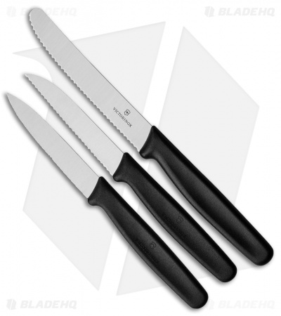 Victorinox Nylon 3-Piece Standard Kitchen Knife Set Black VN511133