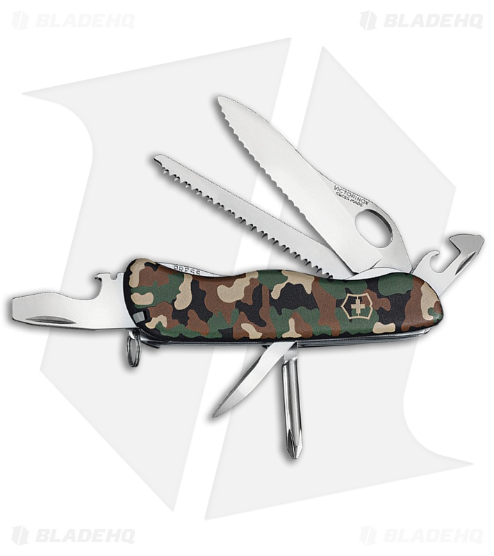 Victorinox One Hand Trekker Knife Multi-Tool Camo Blade HQ