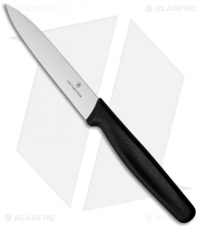 Victorinox Kitchen Paring Knife Black (3.3" Satin)