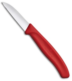 Victorinox Swiss Classic Paring Knife Red Polypropylene (2.4&quot; Satin) | 217395