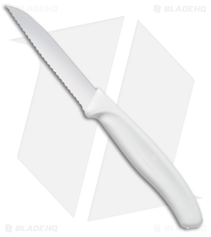 Victorinox Swiss Classic Paring Knife White Polypropylene (3" Satin Full Serr)