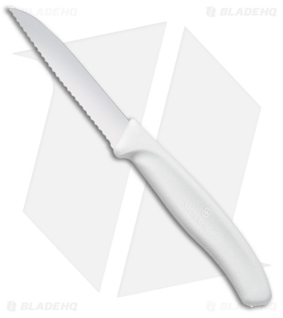 Victorinox Swiss Classic Paring Knife White Polypropylene (3" Satin Full Serr)