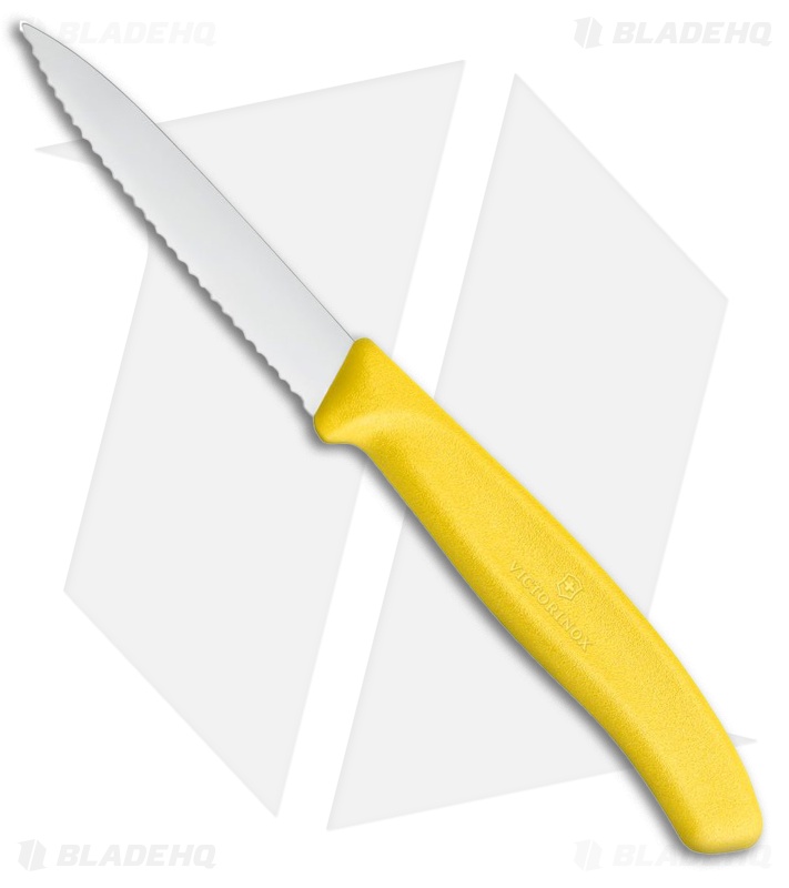 Victorinox Swiss Classic Paring Knife Yellow Polypropylene (3" Satin Full Serr)