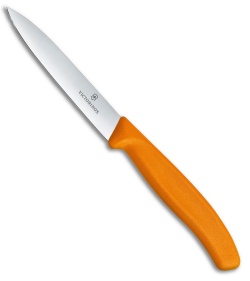 Victorinox Swiss Classic Paring Knife Orange Polypropylene (4" Satin)