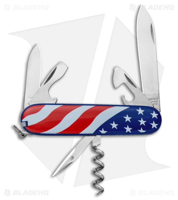 Victorinox Swiss Army Knife | Tinker w/ Sharpener Combo Set | US Flag