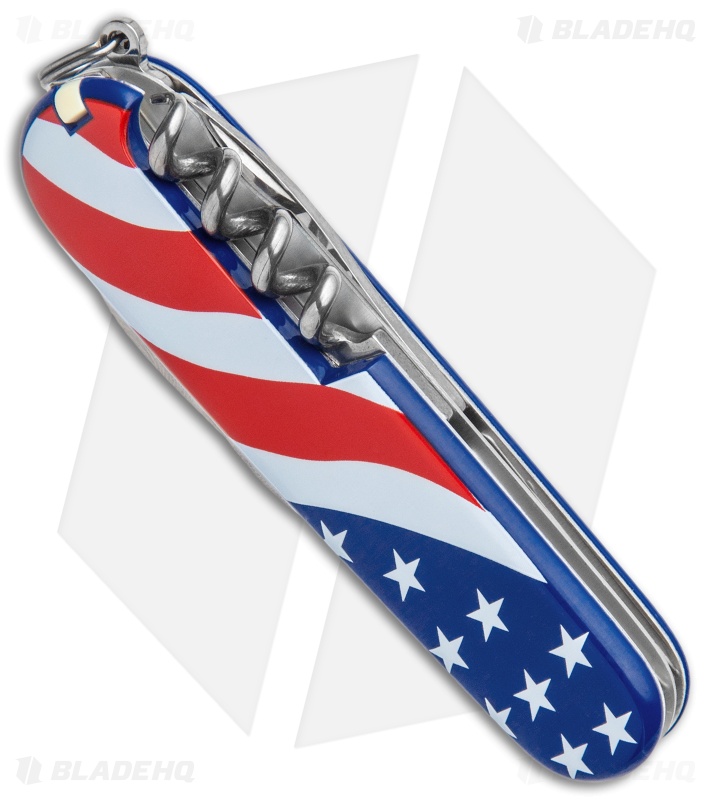 Victorinox Swiss Army Knife Tinker US Flag w/ Sharpener Combo Set 13603X6