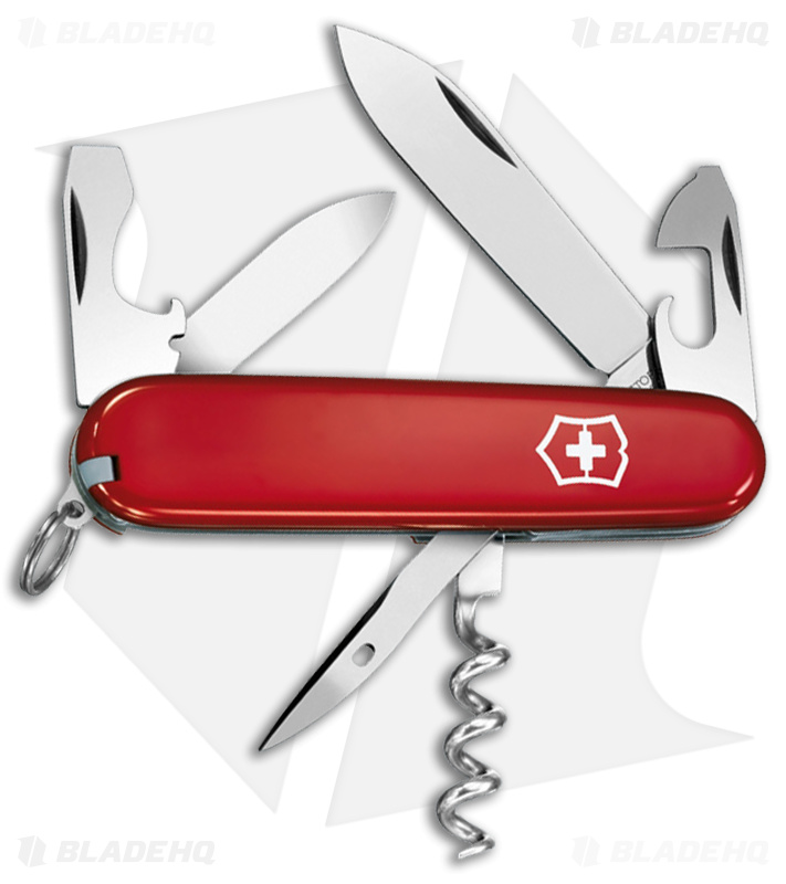 Victorinox Swiss Army Knife Red Spartan with Pouch