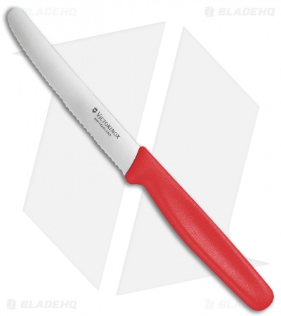 Victorinox Steak Knife 4.25" Serrated Red Synthetic VN50831S