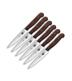 Victorinox 6 Piece Steak Knife Set - Wood
