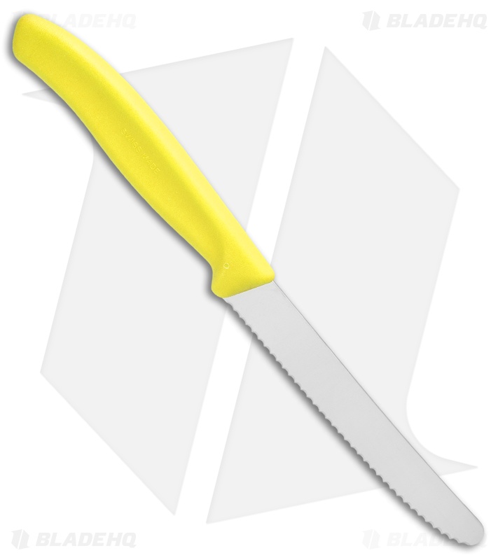 Victorinox Swiss Army Paring Knife Yellow (4" Satin Full Serr)
