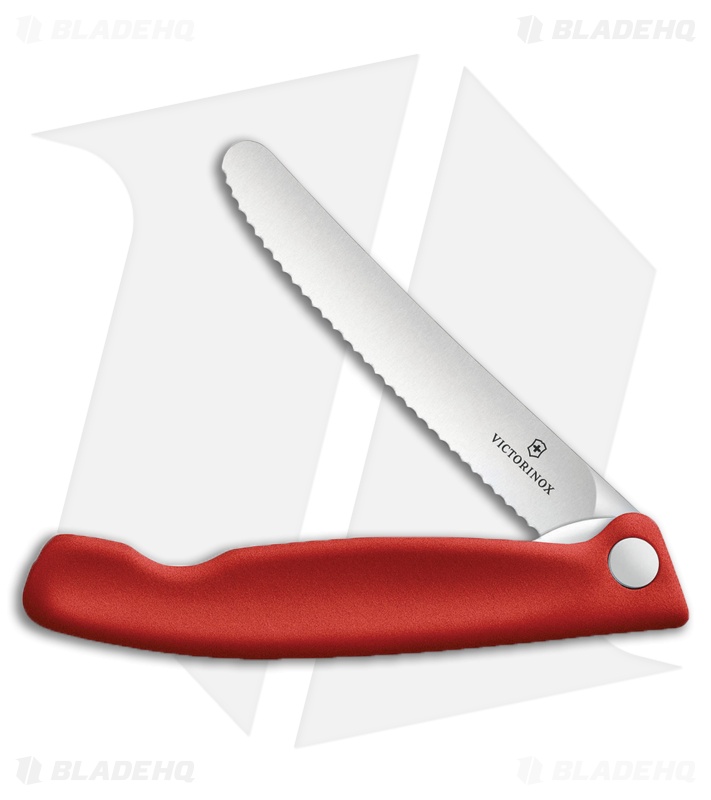 Victorinox Swiss Classic Picnic Knife Red Polypropylene (4.3" Polish Full Serr)